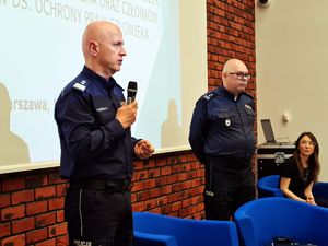 Na zdjęciu Komendant Główny Policji podczas przemówienia.