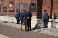 Uroczystości odsłonięcia tablicy pamiątkowej Służby Więziennej