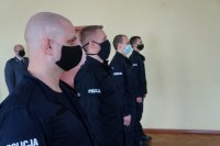 Ślubujący policjanci