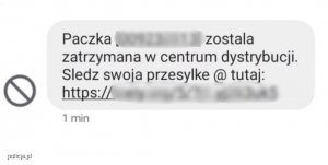 screen fałszywej wiadomości