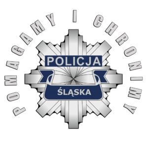 Zdjęcie przedstawia logo Policja Śląska. Pomagamy i chronimy.