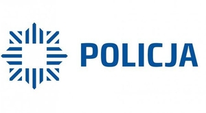 Zdjęcie przedstawia logo Policji