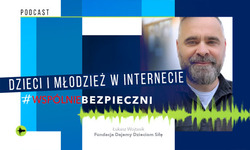 Zdjęcie przedstawia napis &quot;Dzieci i młodzież w internecie #wspolniebezpieczni