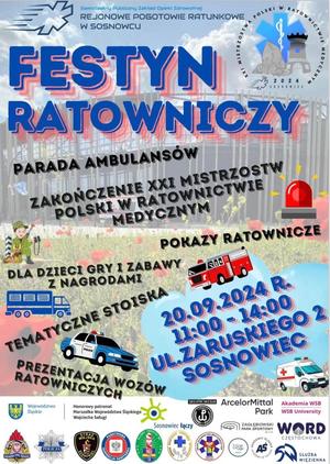 zdjęcie przedstawia plakat promocyjny festynu ratowniczego