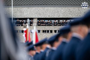 Uroczyste ślubowanie 103 nowo przyjętych policjantów w garnizonie śląskim