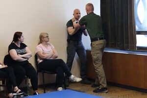 Policjanci podczas szkolenia.