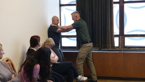 Policjanci podczas szkolenia.