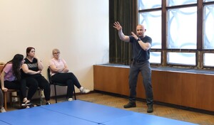 Policjanci podczas szkolenia.